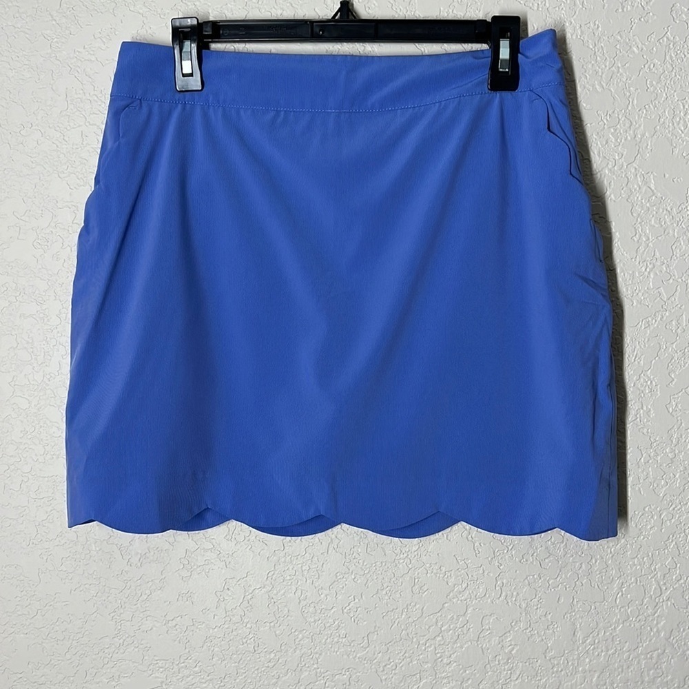 Three Sixty Six Women’s Sz 6 Scalloped Hem Tennis/Golf Skort. Blue. EUC